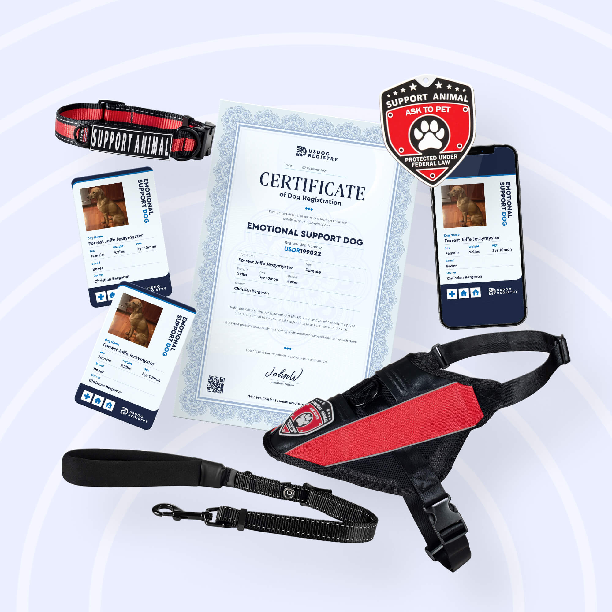 Emotional Support Dog Deluxe Peace of Mind Kit